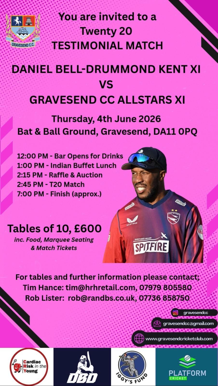 CRICKET MATCH  DBD XI v Gravesend